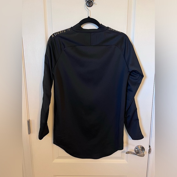 SikSilk Men’s Long Sleeve Mock Neck Black - Picture 8 of 8